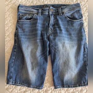 Men's Silver Jean Shorts